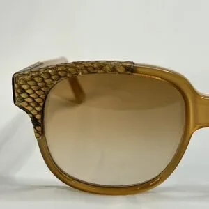 Vintage Emmanuelle Khanh Snakeskin Sunglasses Textured Accent emmanuelle khanh | Accessories | Vintage Emmanuelle Khanh  main image 2